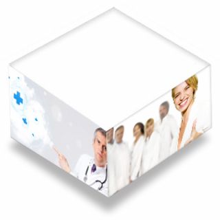 4 x 4 x 2 Inch ized Sticky Memo Cubes