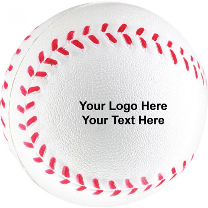 Custom Logo Imprinted Baseball Stress Relievers
