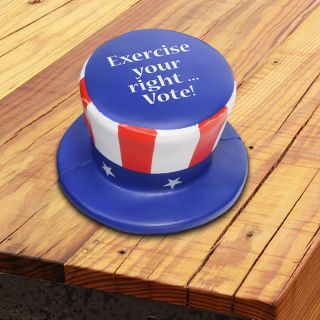 Printed Uncle Sam Hat Stress Relievers