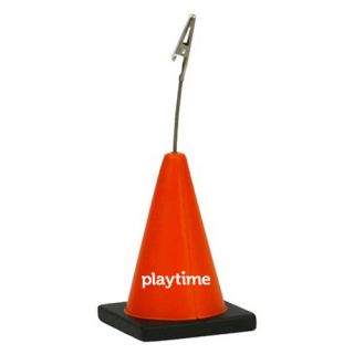 Logo Construction Cone Shaped Stress Reliever Memo...