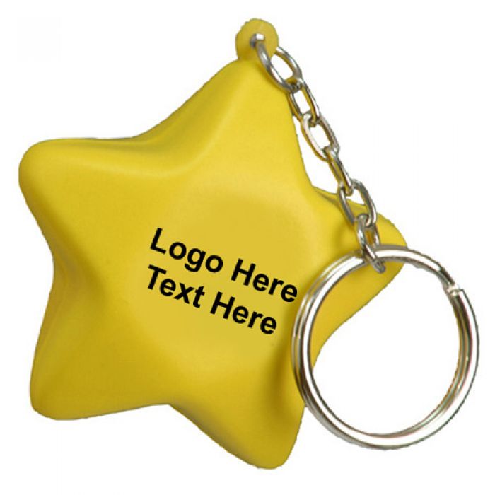 Promotional Star Shaped Stress Reliever Keychains