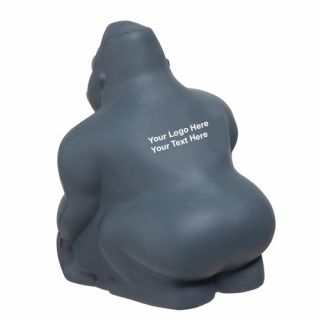 Printed Gorilla Gray Stress Relievers