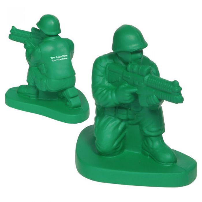 Personalized Army Man Shaped Stress Relievers