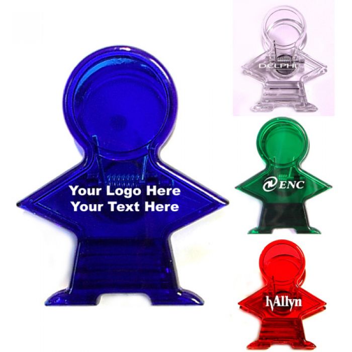 Custom Imprinted Figure Shape Memo Clips
