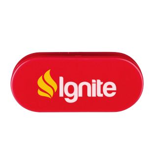 Printed Oval Shape Magnetic Memo Clip Holder