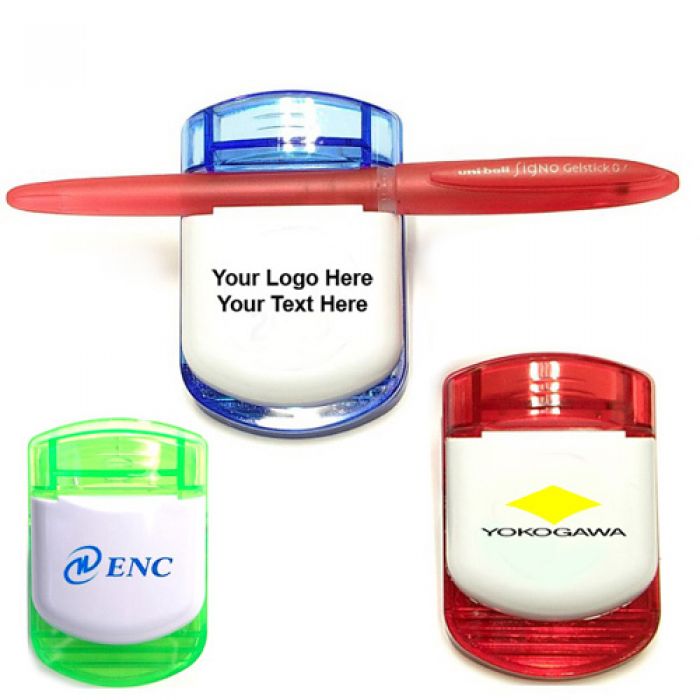 Personalized Jumbo Size Magnetic Memo Clip with Pen Holder
