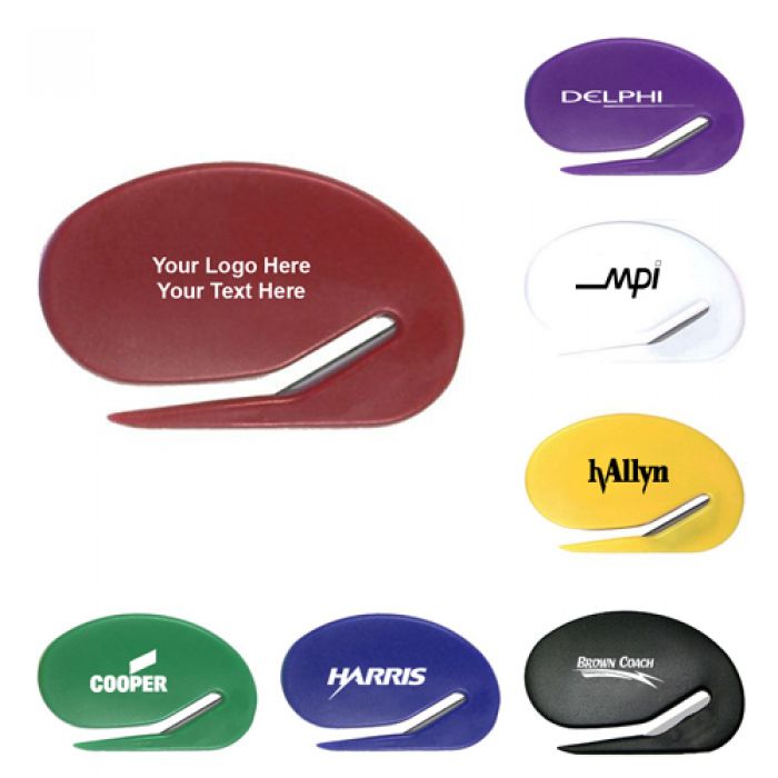Custom Jumbo Size Oval Shaped Letter Openers with Magnet