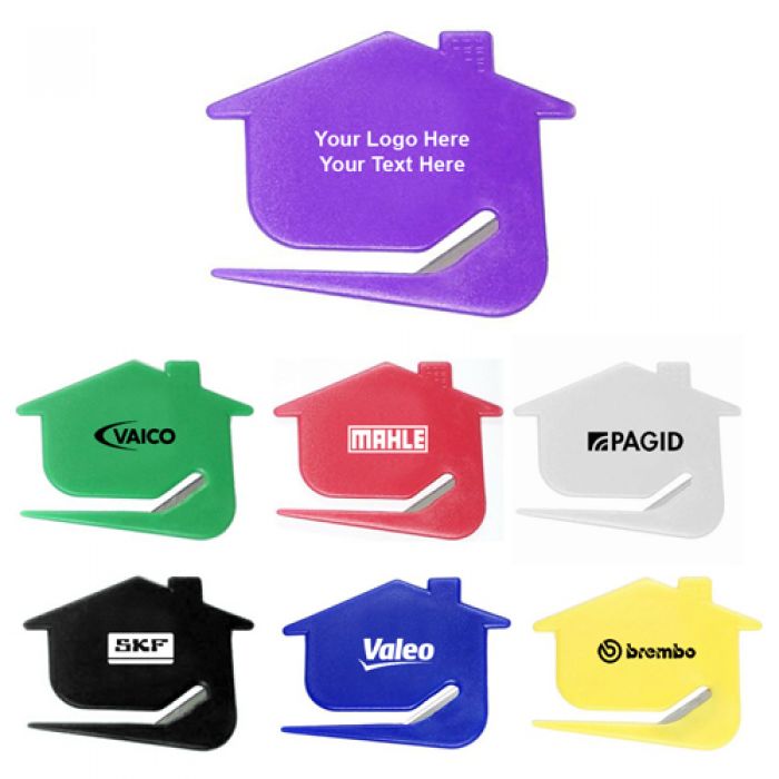 Custom Printed Jumbo Size House Shaped Letter Openers with Magnet