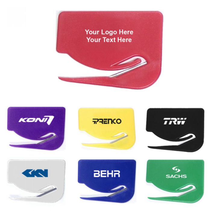 Logo Imprinted Jumbo Size Rectangular Shaped Letter Openers with Magnet