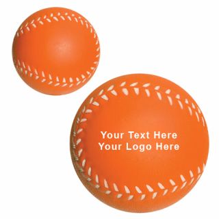 ized Baseball Shaped Stress Balls