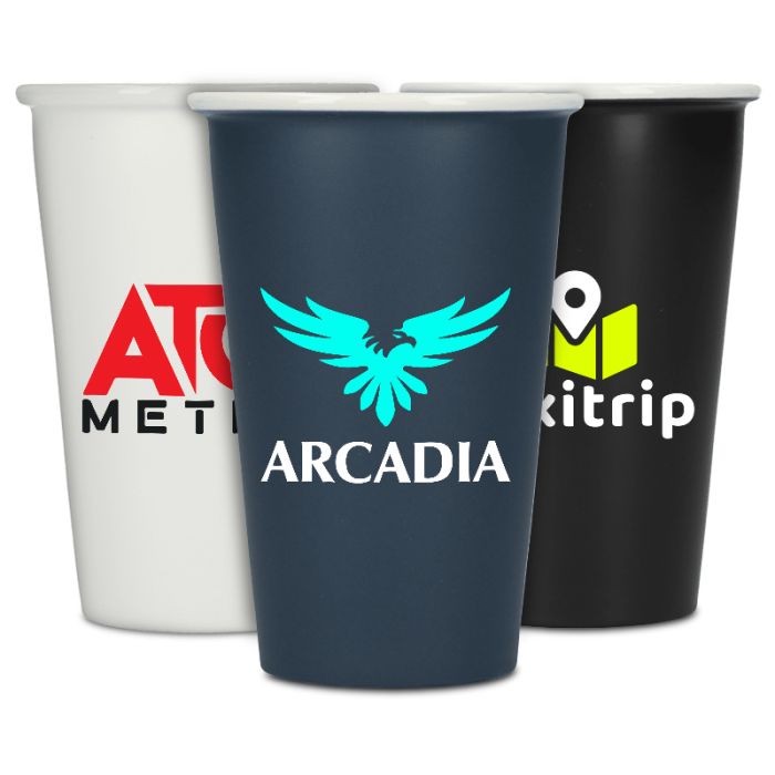 Custom 10 Oz Double Wall Ceramic Cups