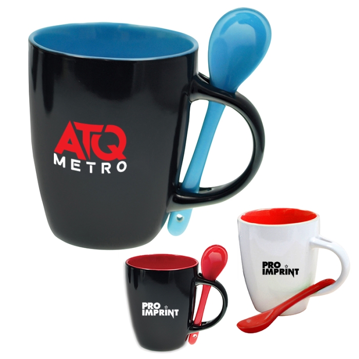 Custom 12 Oz Bistro Ceramic Mugs