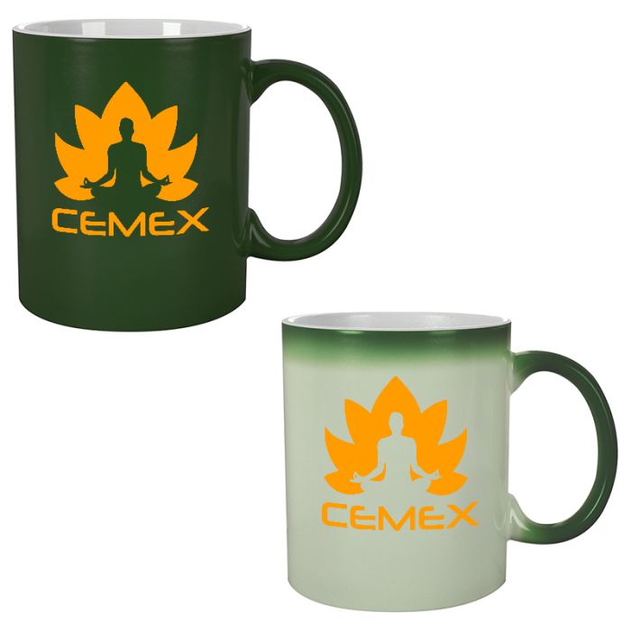 Custom Printed 11 Oz Color Changing Mugs