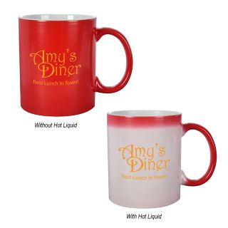 Printed 11 Oz Color Changing Mugs