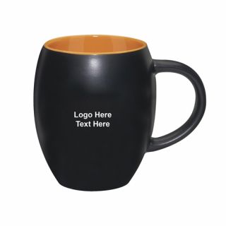 Printed 17 Oz Matte Barrel Shaped Color Mugs