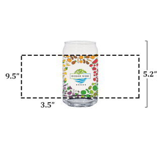 16 Oz Full Color Ale Glass Cans