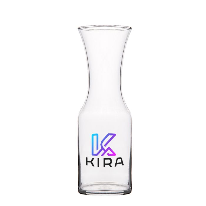Custom Printed 34 Oz Full Color Clear Glass Carafes