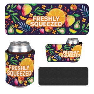 Full Color Slap Wrap and Go Can Coolers
