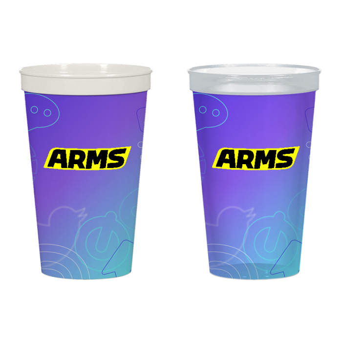 22 Oz Custom Full Color Big Game Stadium Cups