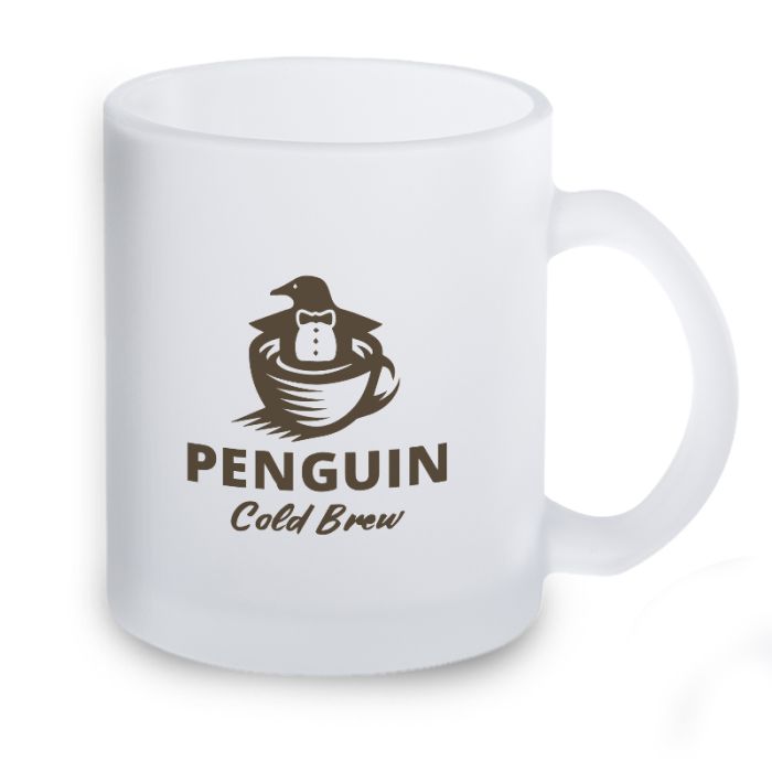 Custom 11 Oz Frosted Glass Mugs
