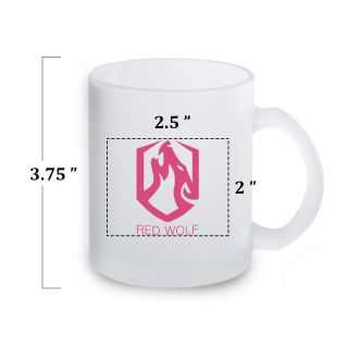 11 Oz Frosted Glass Mugs