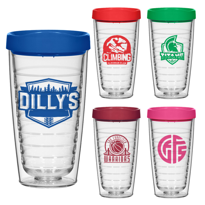 16 Oz Custom Hydro Double Wall Tumbler with Lid