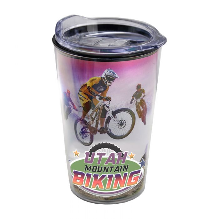 Custom 14 Oz Transparent Tumblers with Full Color Insert