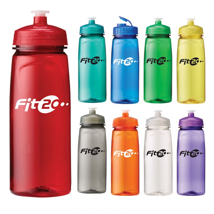 Custom 24 Oz PolySure Grip'N Sip Bottles