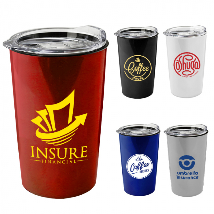 Promotional 14 Oz Metallic Sentinel Tumblers with Slide Lid