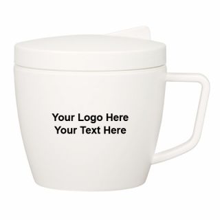 14 Oz Thermal Mugs with Spoon and Fork Set