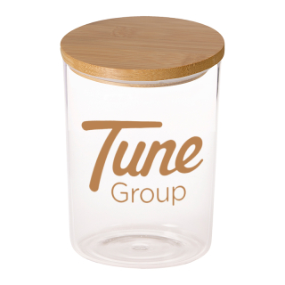 26 Oz Glass Containers with Bamboo Lid