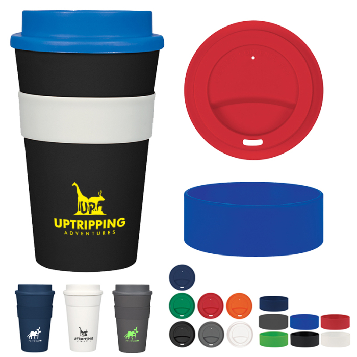 Custom 16 Oz Travel Tumblers with Band