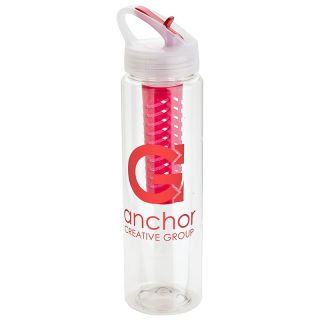32 Oz Printed Paddock PET Infuser Bottles with Flip-Up Lid