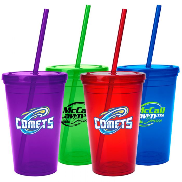 16 Oz Personalized Economy Double Wall Tumblers