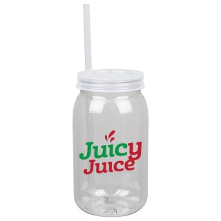 ized 25 Oz Mason Jars with Straw