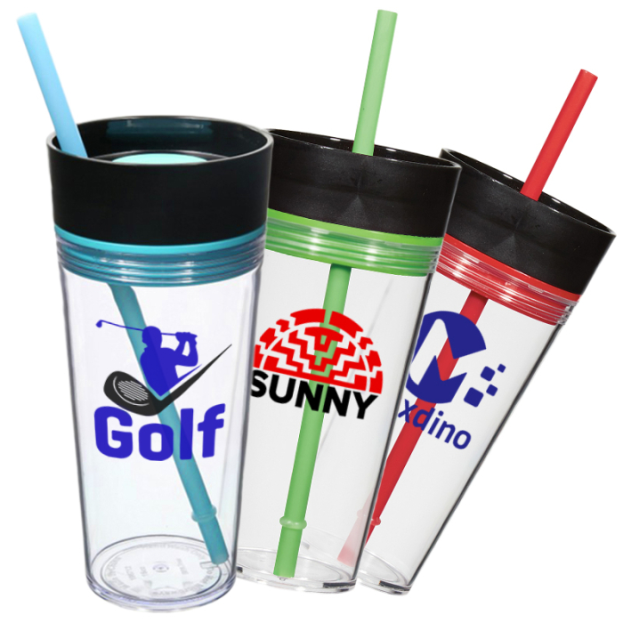 Logo Imprinted 16 Oz Aurora Tumblers