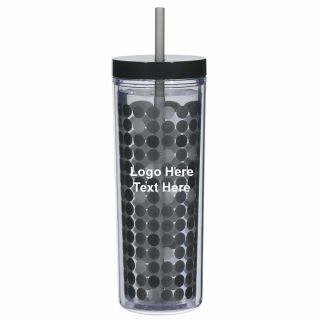 16 Oz Color Changing Tumbler with Straw