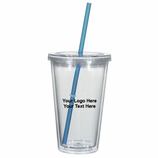 16 Oz Double Wall Acrylic Tumblers with Insert