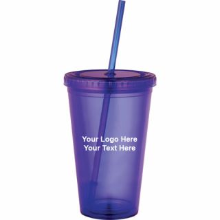 16 Oz Sedici Tumblers with Straws
