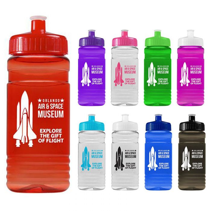 20 Oz Custom Printed Big Grip PETE Bottles with Pull Lid