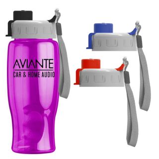 27 Oz Poly Pure Bottles with Flip Quick Snap Lid