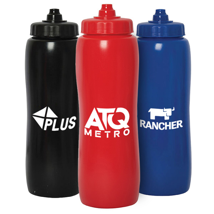 33 Oz Custom Printed Valais Squeeze Plastic Bottles
