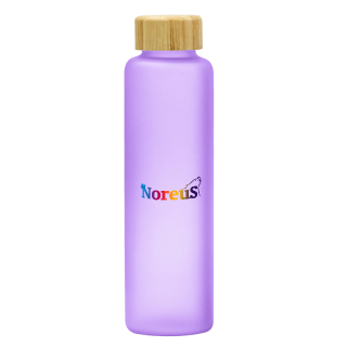 Printed 20 Oz Belle Glass Bottle with Bamboo Lids