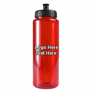Printed 32 Oz Transparent Color Bottles