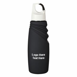 24 Oz Matte Finish Crest Carabiner Sports Bottles