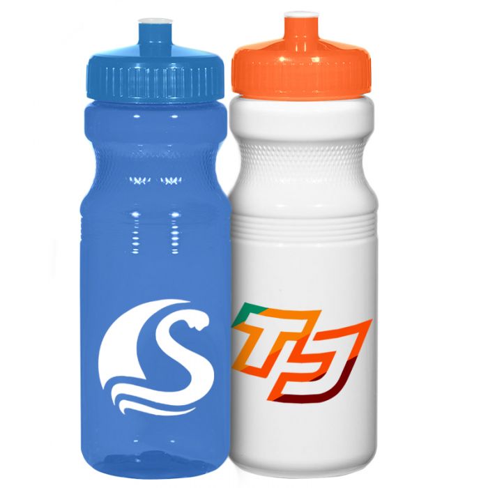 24 Oz Personalized Poly-Clear Fitness Bottles