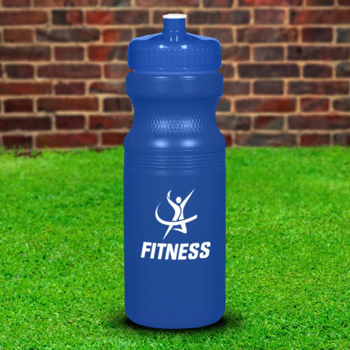 24 Oz Custom Printed Poly-Clear Fitness Bottles