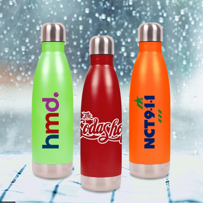 Custom 17 Oz Hydro-Soul Insulated Stainless Steel Water Bottles