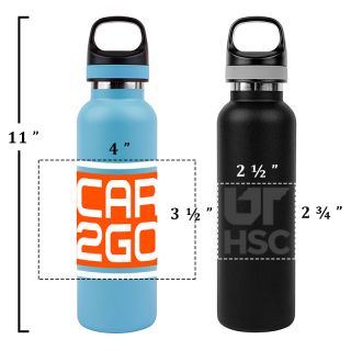 20 Oz AquaSoul™ Double Wall Insulated Water Bottles