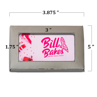 Printed Chocolate Bar Business Card Boxes